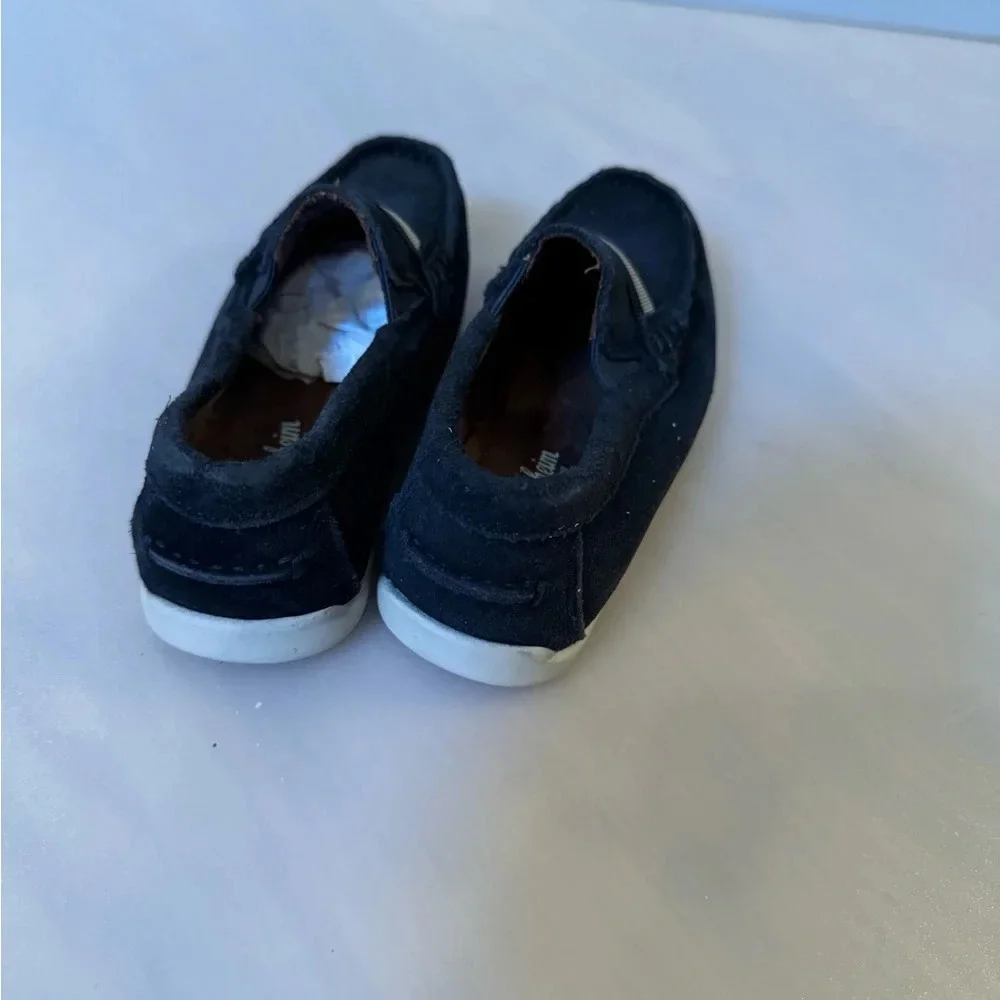 Florsheim Shoe Company Jasper Jr Loafer Navy Blue Suede Dress Shoes 10M kids